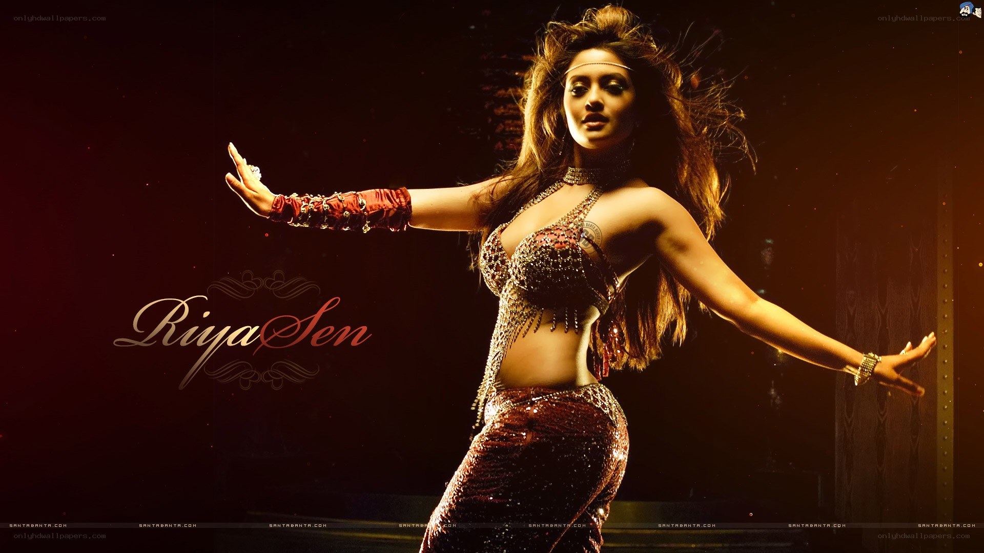 Riya Sen dancing in red