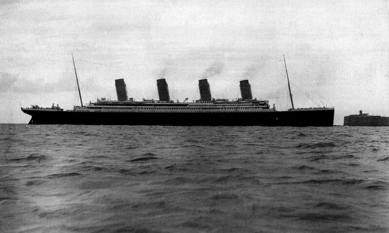 RMS Titanic at sea