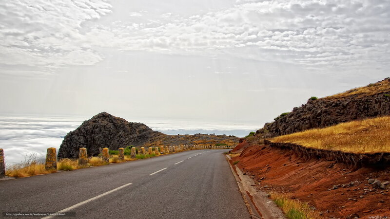 Road above the clouds