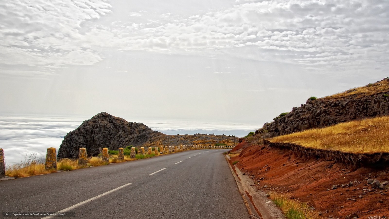 Road above the clouds