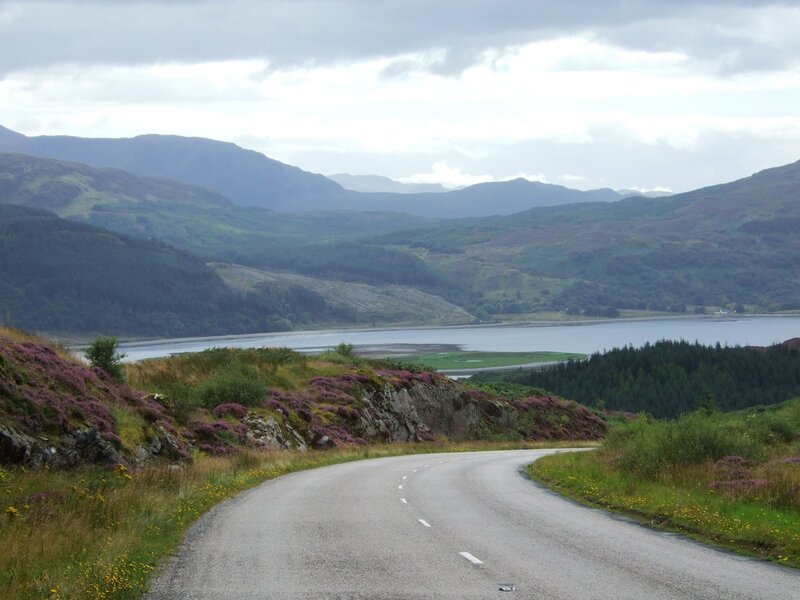Road along a Scottish loch