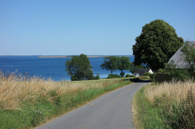 Road Along Coastal Landscape