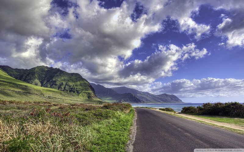 Road Along Coastal Mountains