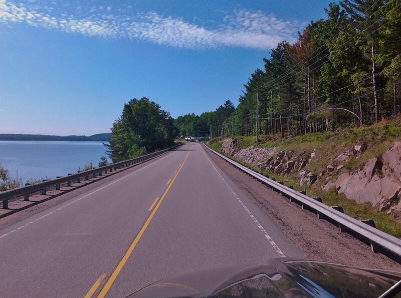 Road Along Lake