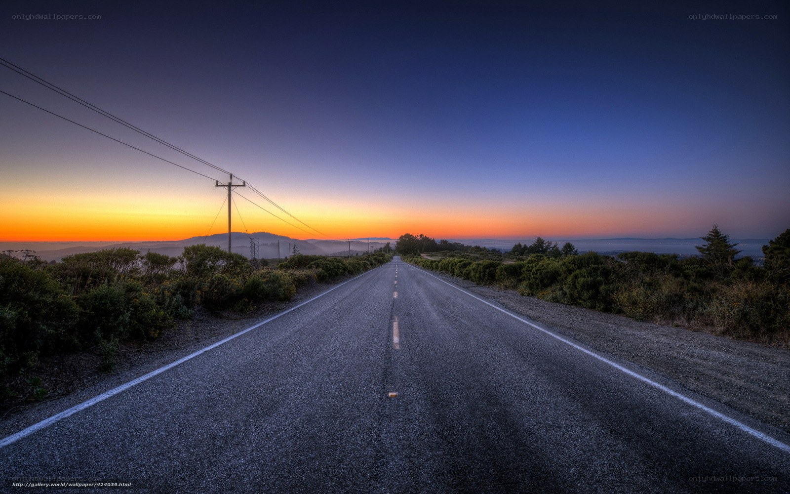 Road at Sunset