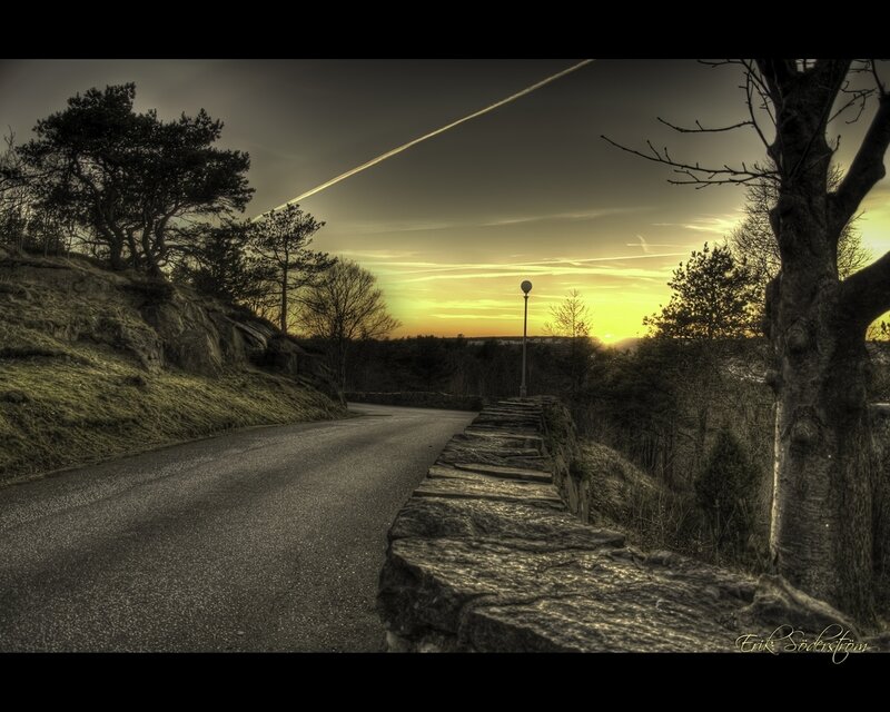 Road at Sunset — Yellow