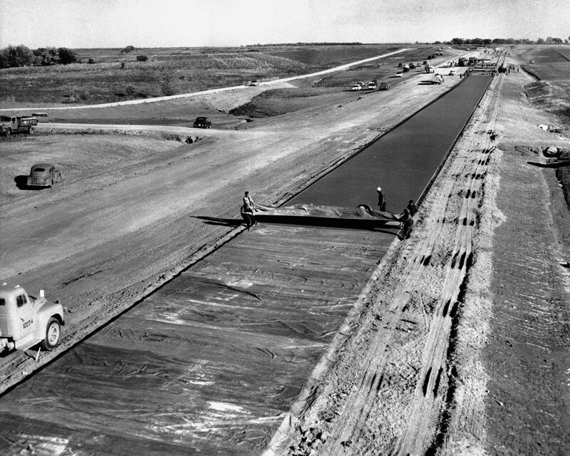 Road construction in progress