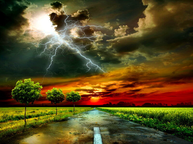 Road During Storm