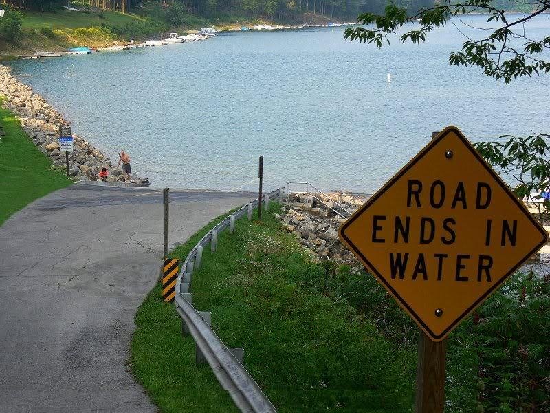 Road Ending in Water