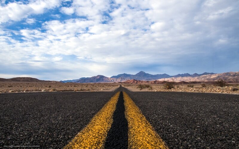 Road in Desert Landscape