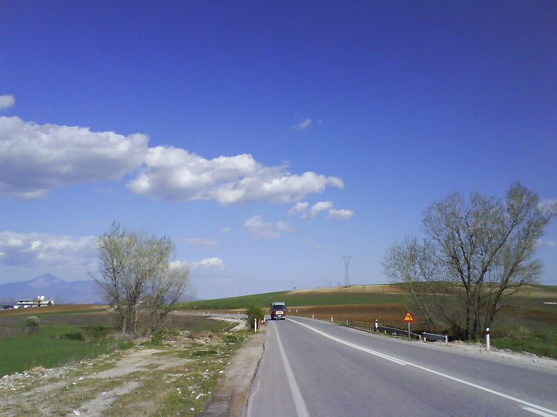 Road in rural landscape
