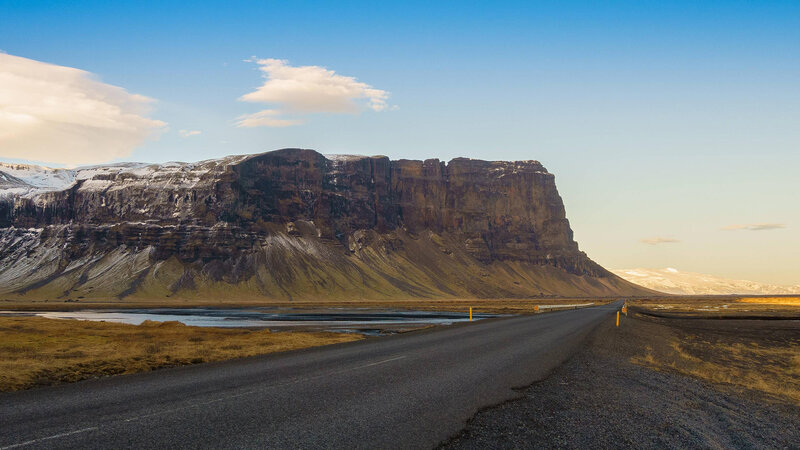Road Leading to Cliff