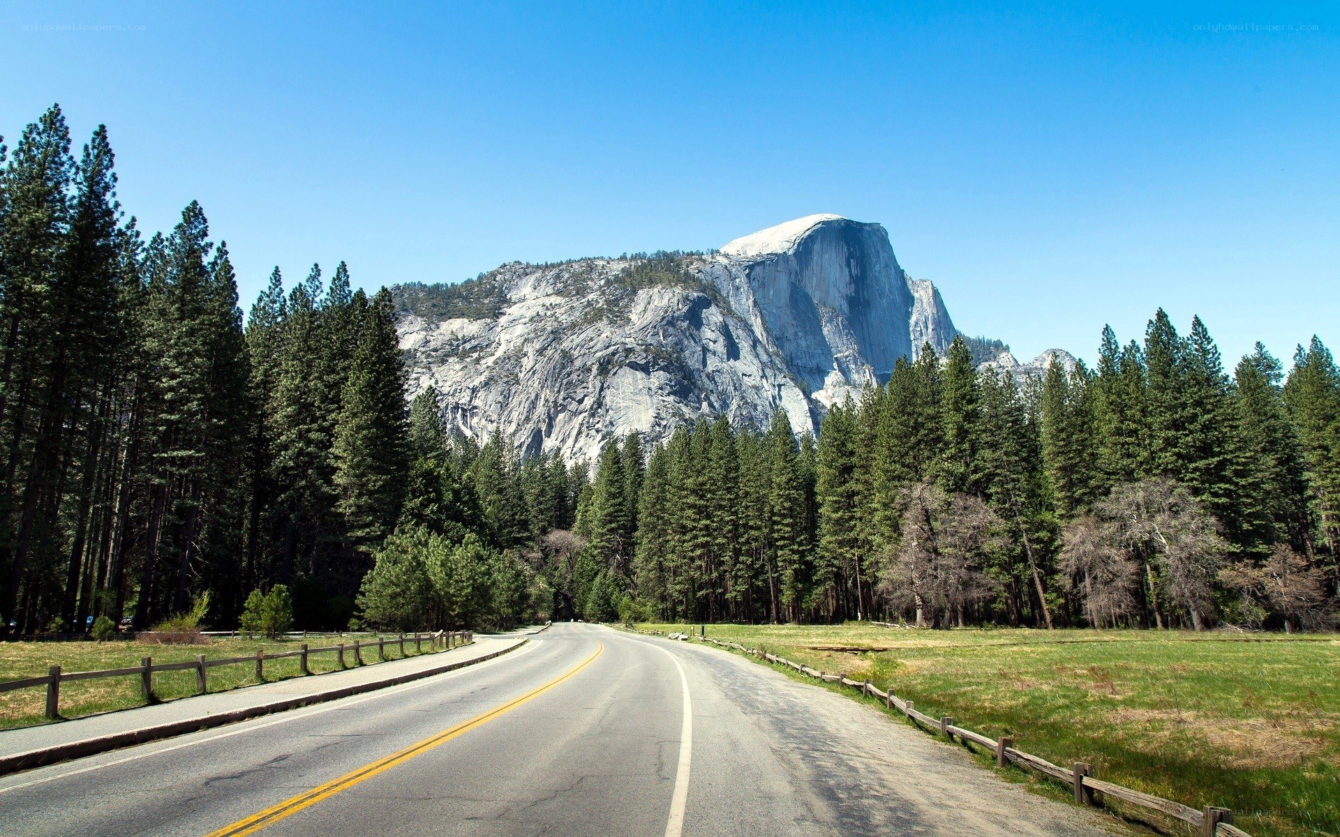Road leading to Half Dome