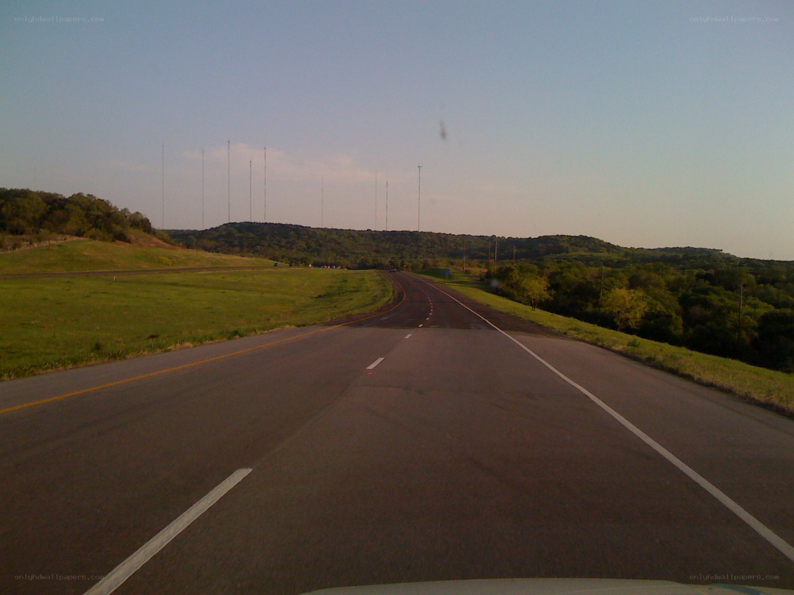Road leading to hills