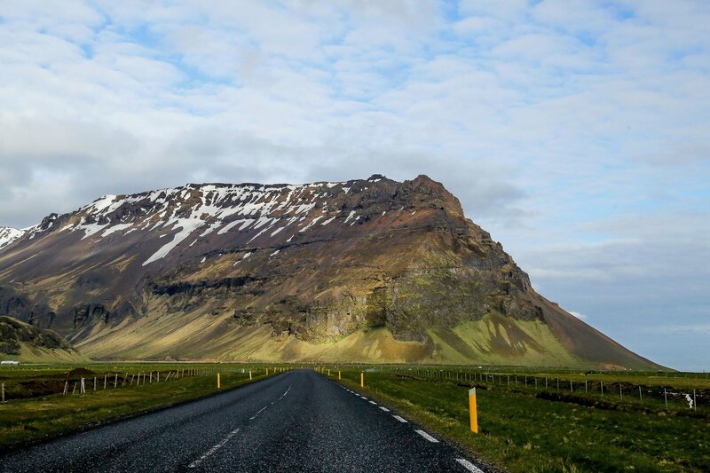 Road Leading to Mountain — Green, Serene