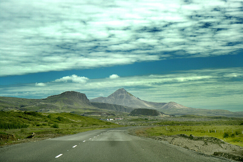 Road Leading to Mountains — Green, Serene