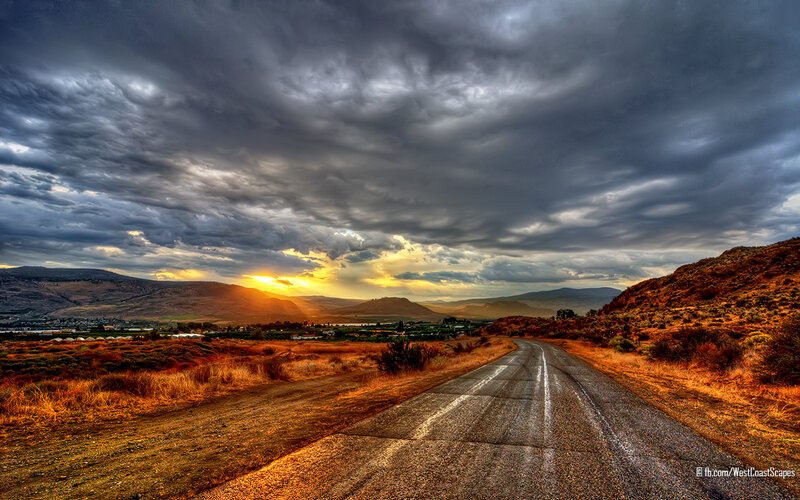 Road Leading to Sunset