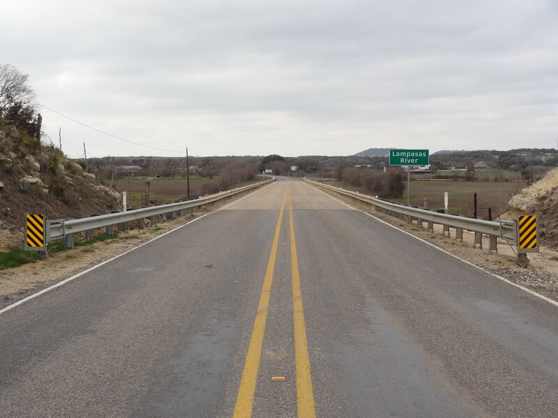 Road over Lampasas River