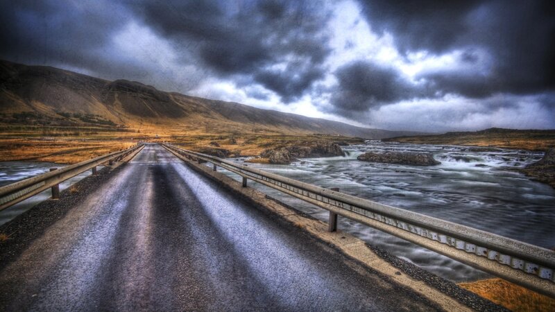 Road over River Bridge