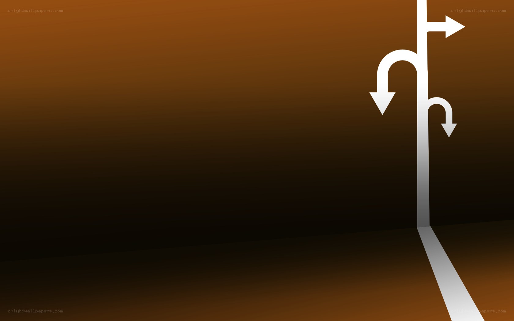 road sign with directional arrows