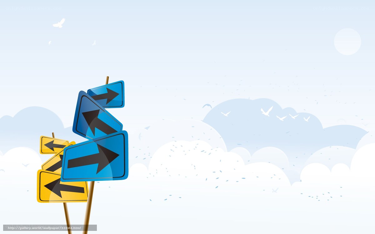 Road signs against sky