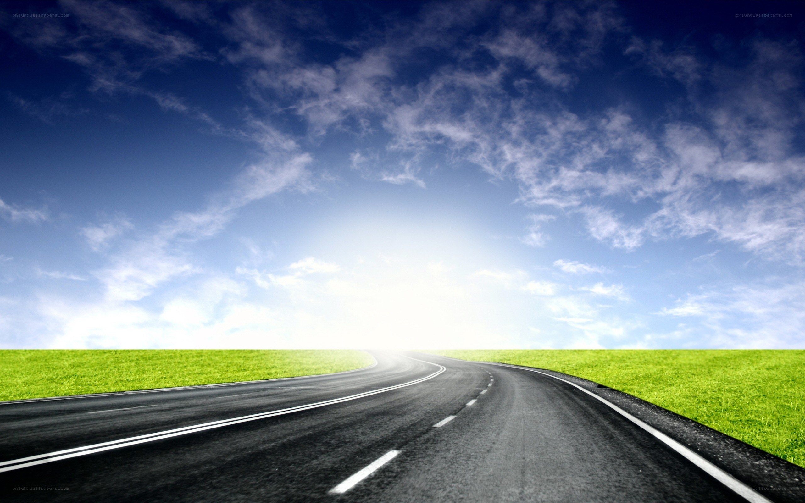 Road stretching into the horizon