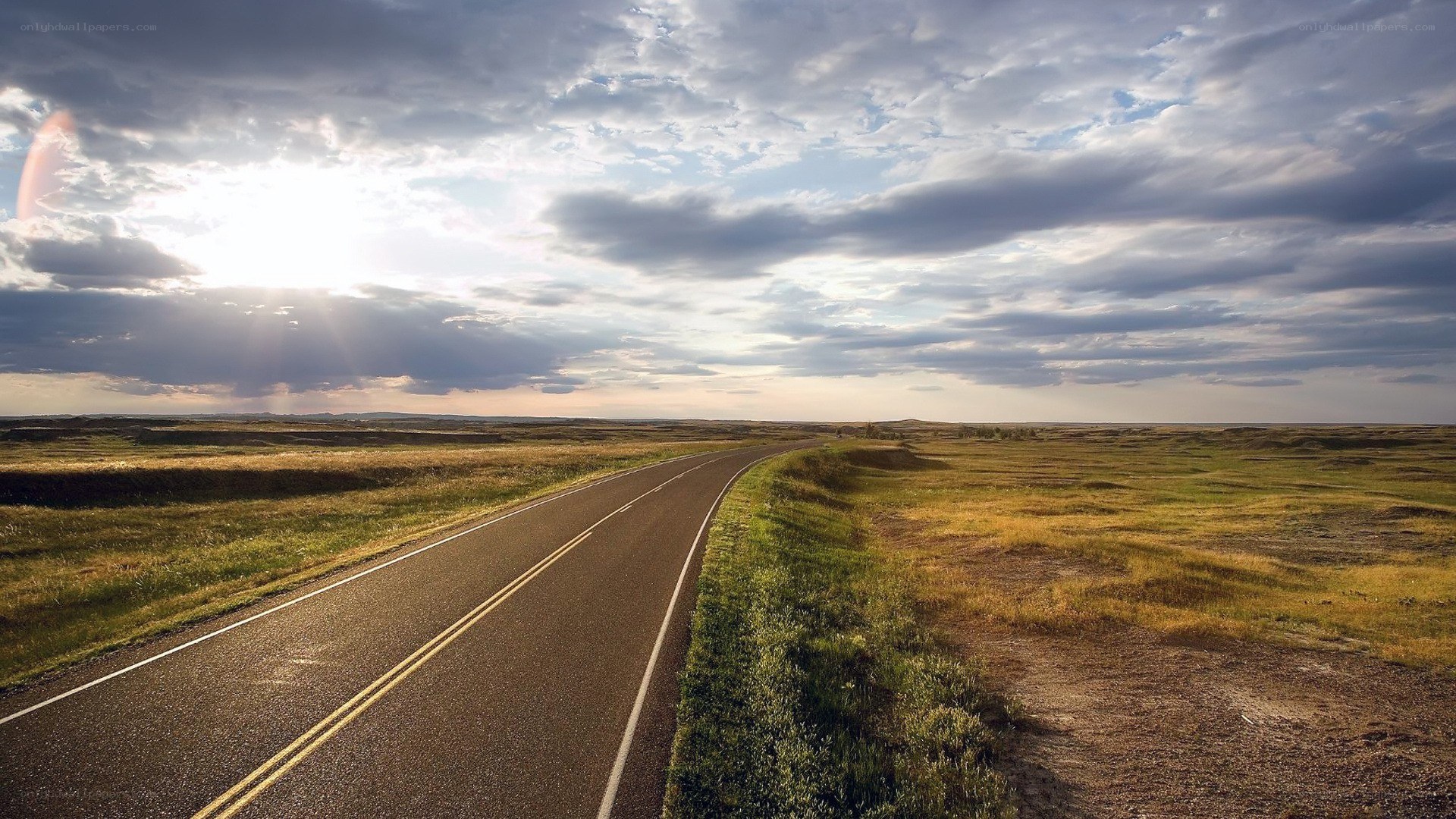 Road stretching into the horizon
