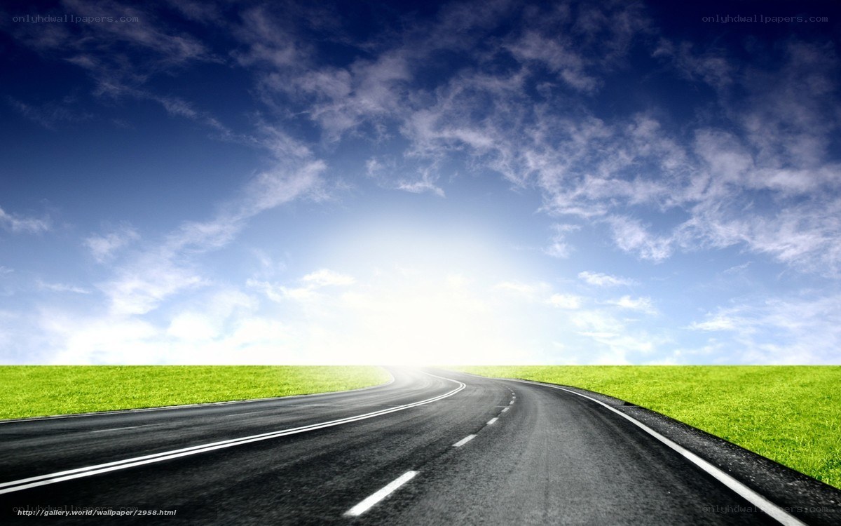 Road stretching into the horizon
