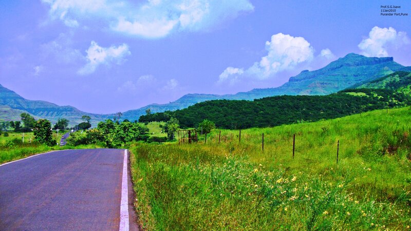 Road Through Green Hills — Serene