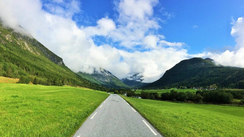 Road Through Green Valley — Serene