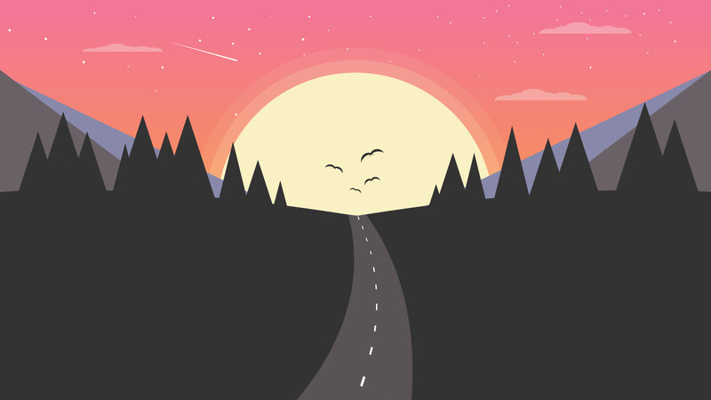 Road Through Mountains
