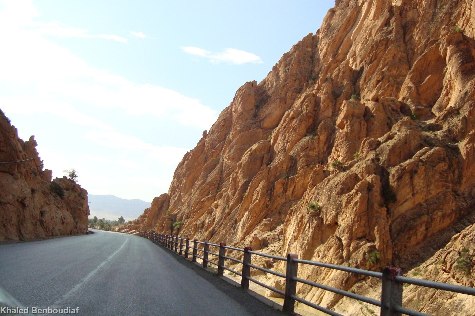Road through rocky canyon