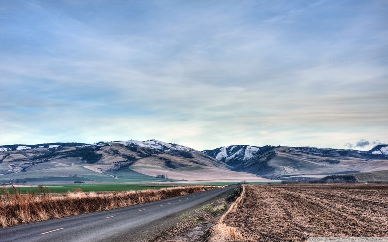Road Through Rural Valley