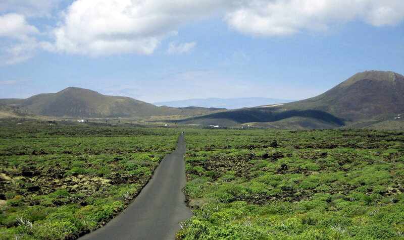Road Through Volcanic Field