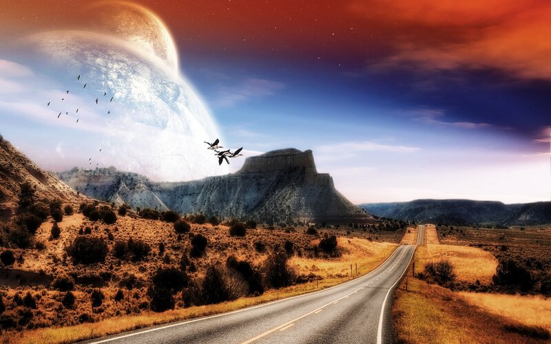 Road to alien planet