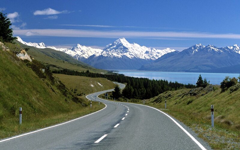 Road to Mount Cook