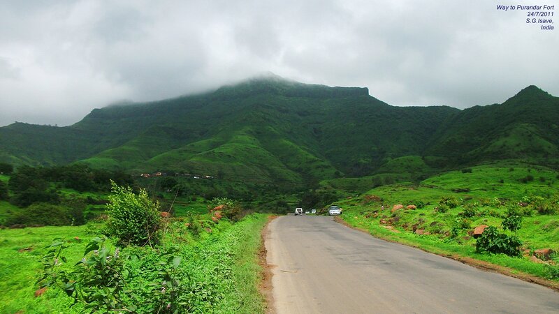 Road to Purandar Fort — Green, Overcast