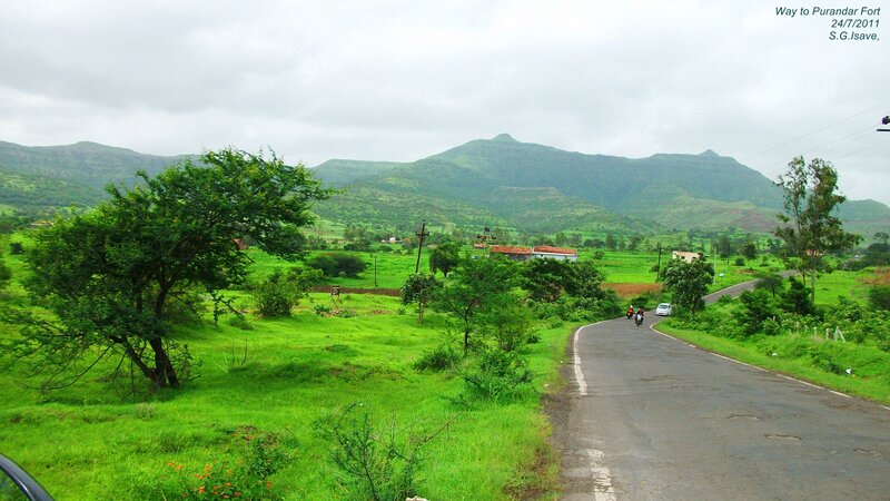 Road to Purandar Fort — Green