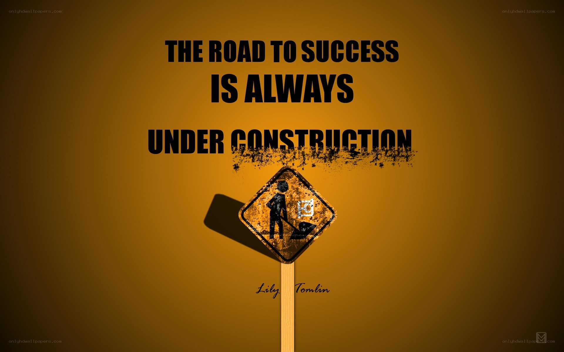 road to success under construction