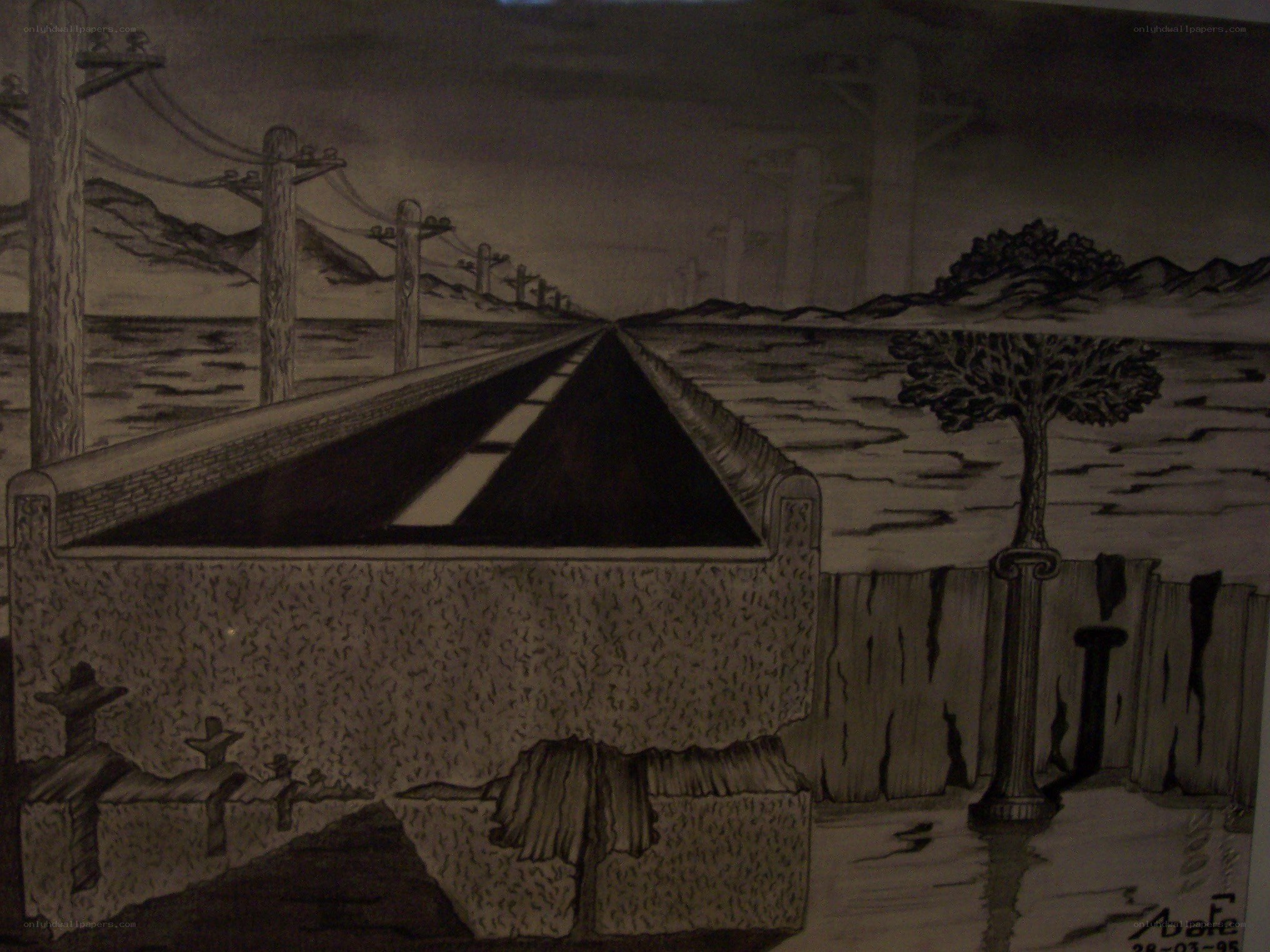 Road to the horizon