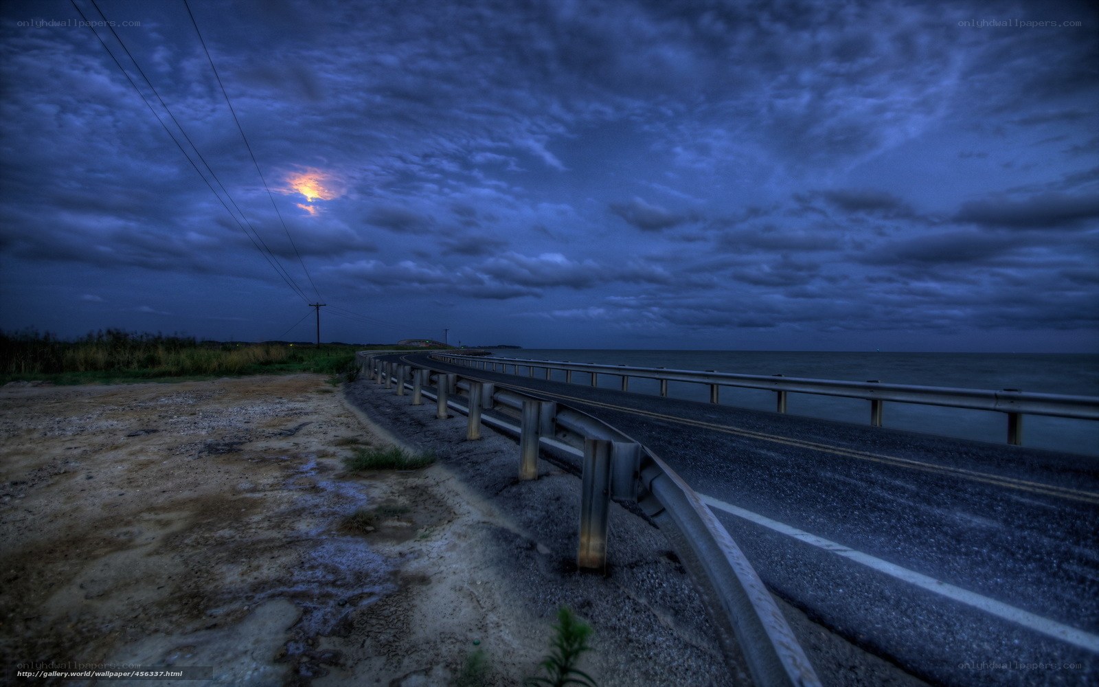 Road to the Sea at Dusk