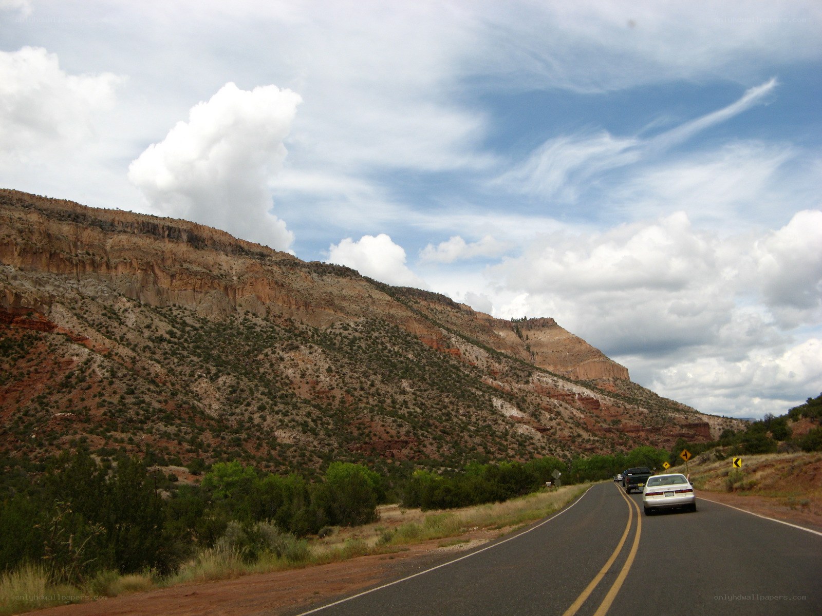Road trip through red rock canyon
