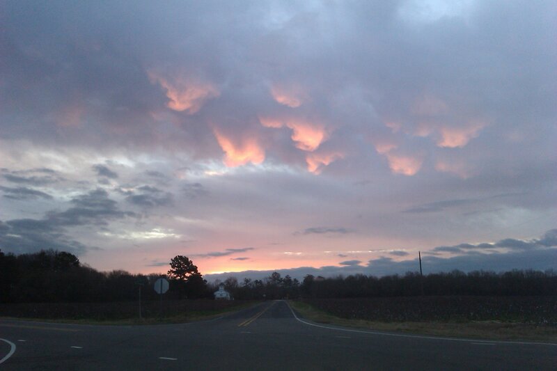 Road under Storm Clouds — Gray