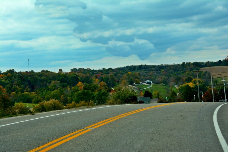 Road Winding Through Hills — Green, Overcast