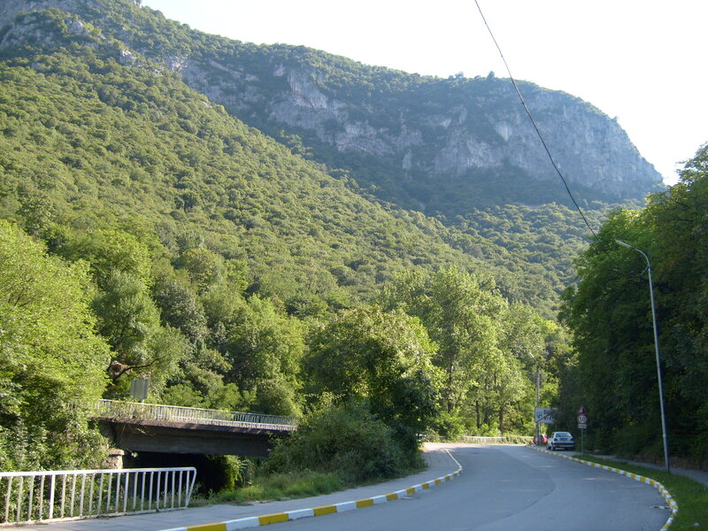 Road Winding Through Mountain