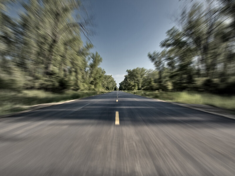 Road with Motion Blur — Green, Dynamic