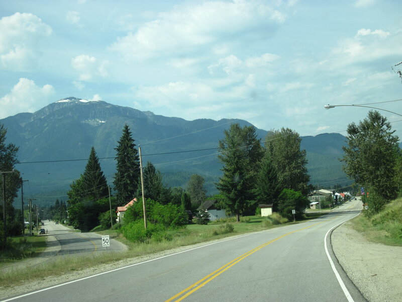 Road with Mountain View — Green