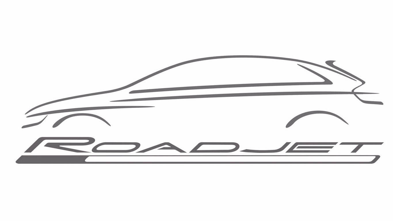 Roadjet car logo sketch