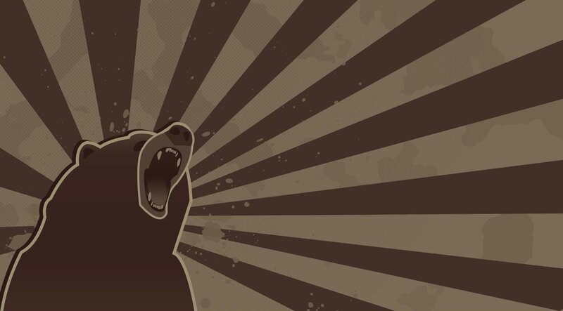 roaring bear illustration