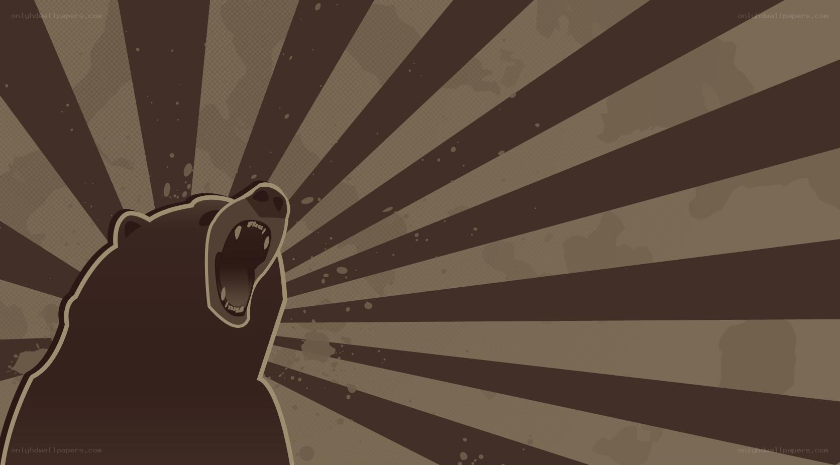 roaring bear illustration